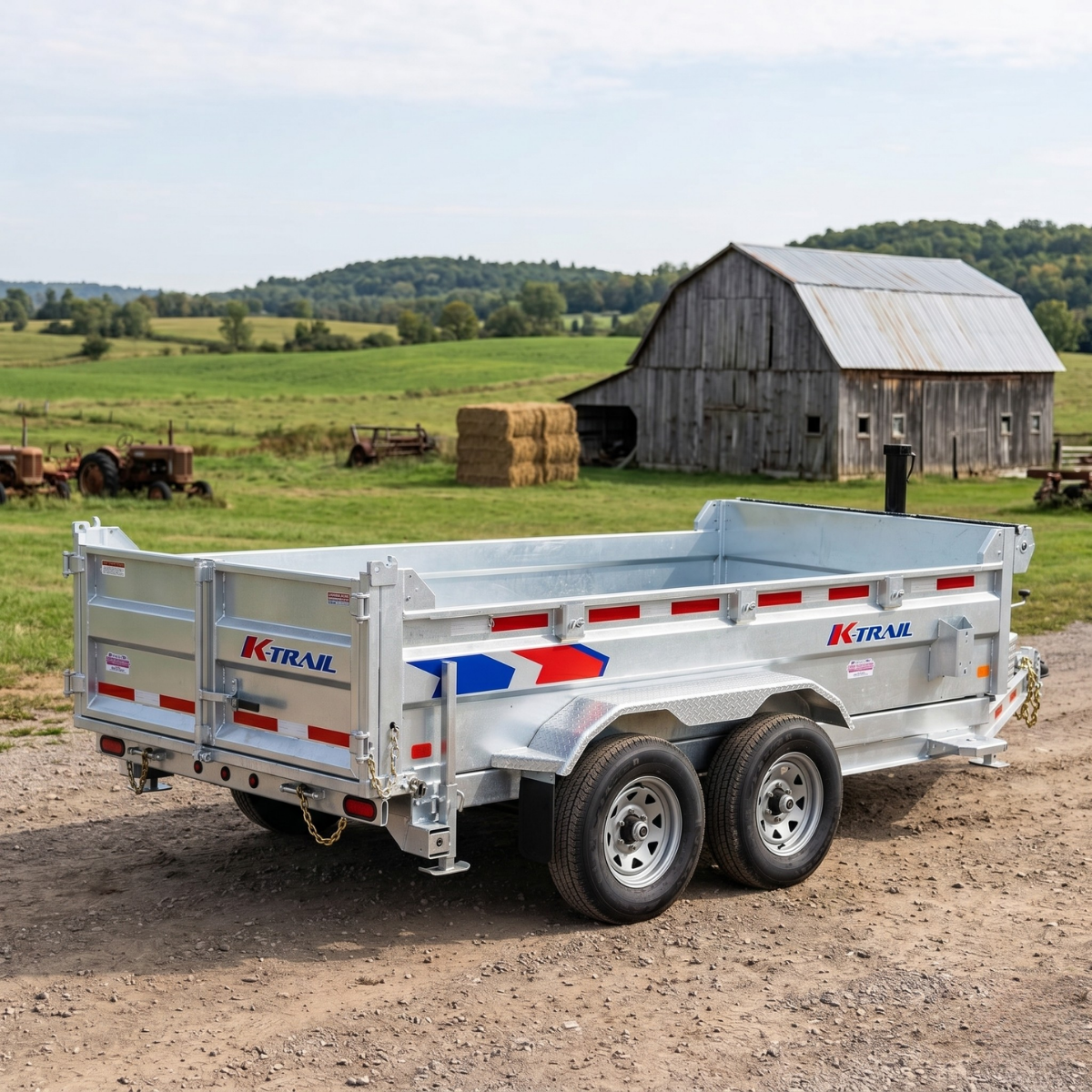 K-Trail Galvanized Dump Trailer