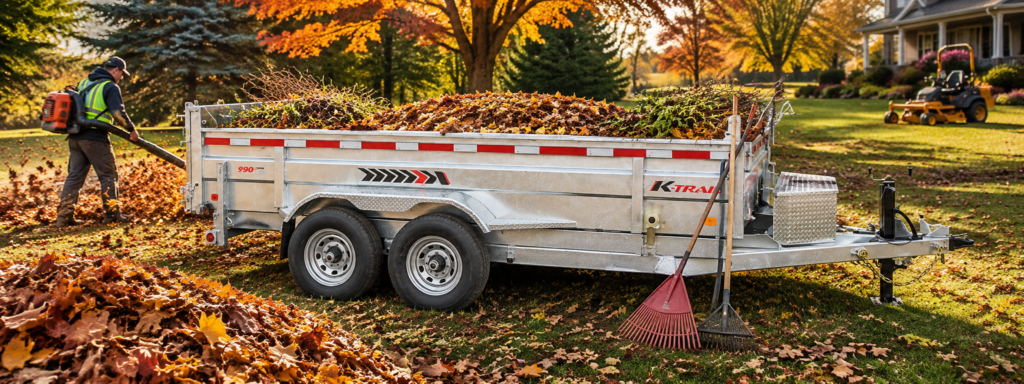 How Many Fall Cleanups Fit in One Load_ A K-Trail Dump-Trailer Capacity Planner for Landscaping Crews - McFarlane Trailer Sales A K-Trail Dump-Trailer Capacity Planner for Landscaping Crews